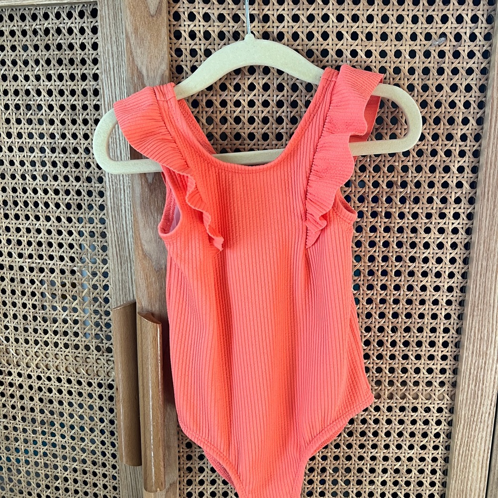 Carter’s 2T Coral Ruffle Baby One-Piece Swimsuit